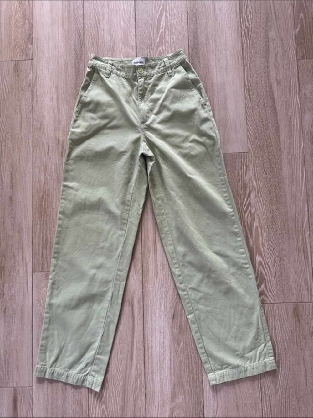 Aritzia Sun deh light Green Wide Leg pants 0